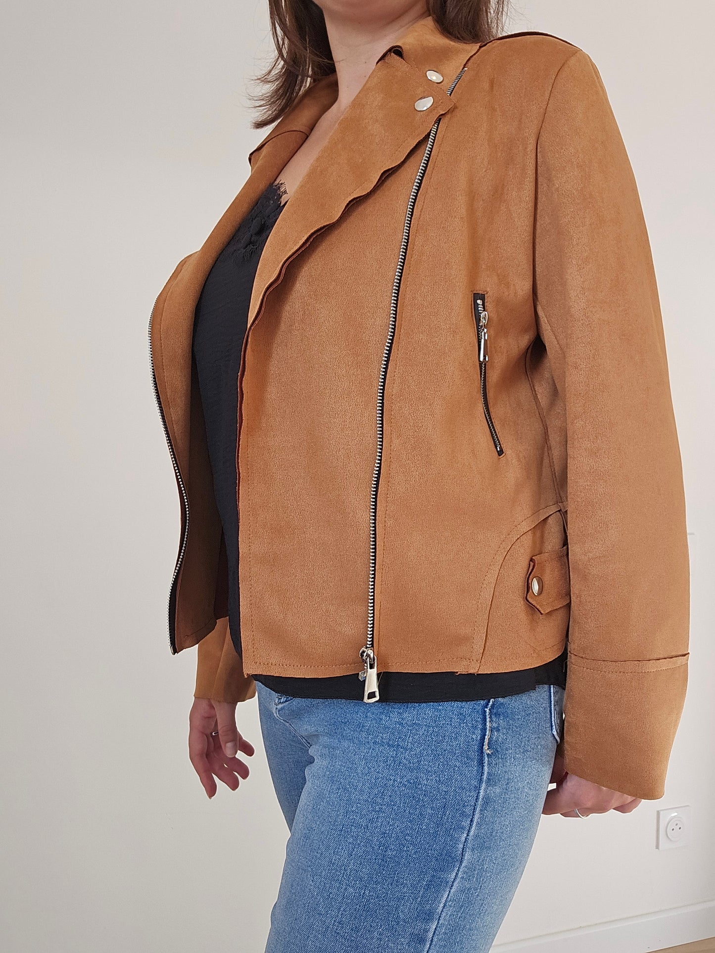 Veste perfecto Camel