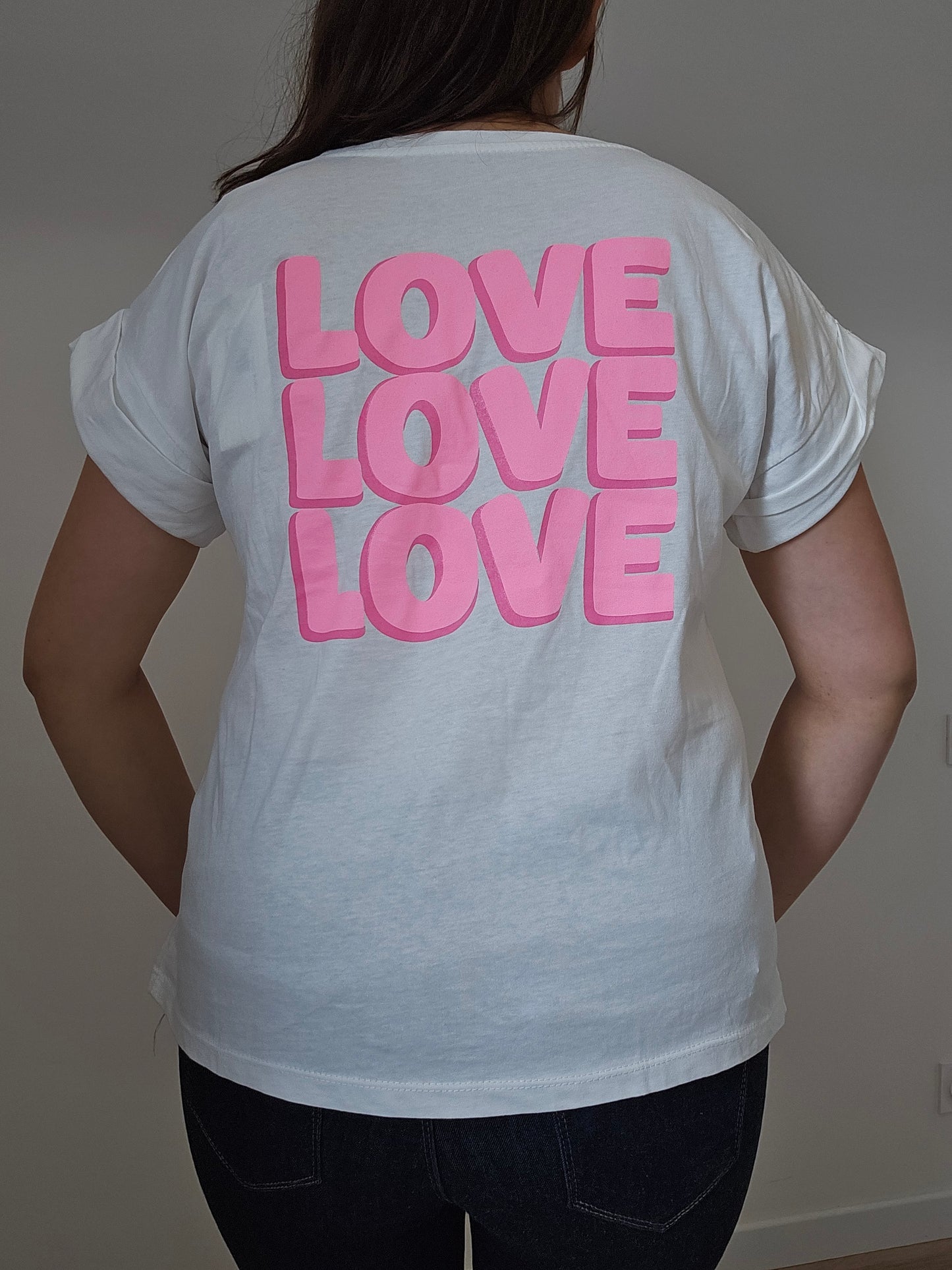 T shirt imprimé love
