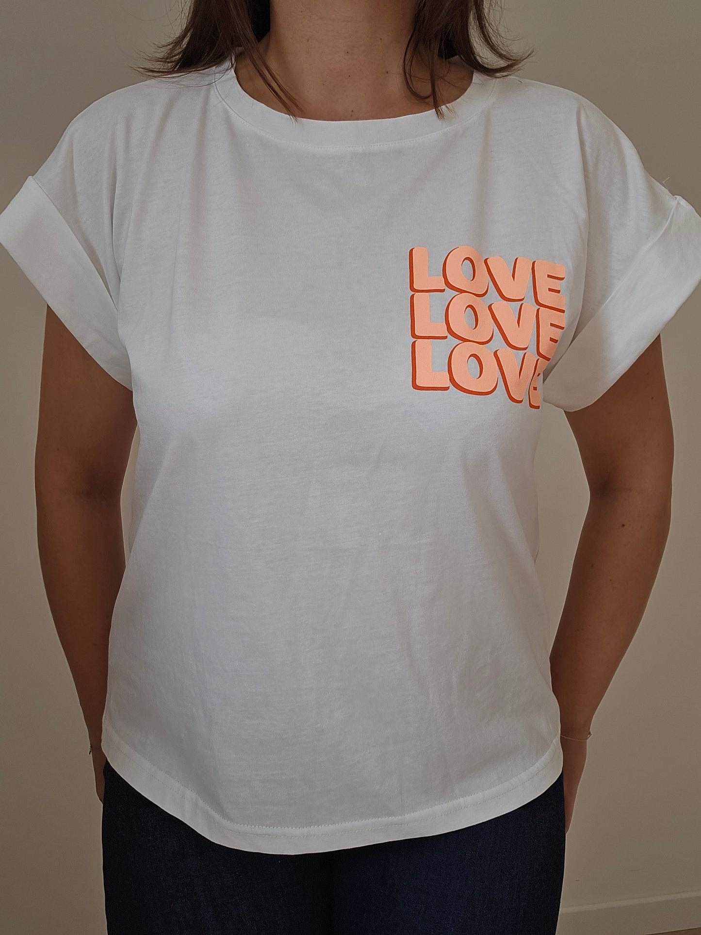 T shirt imprimé love