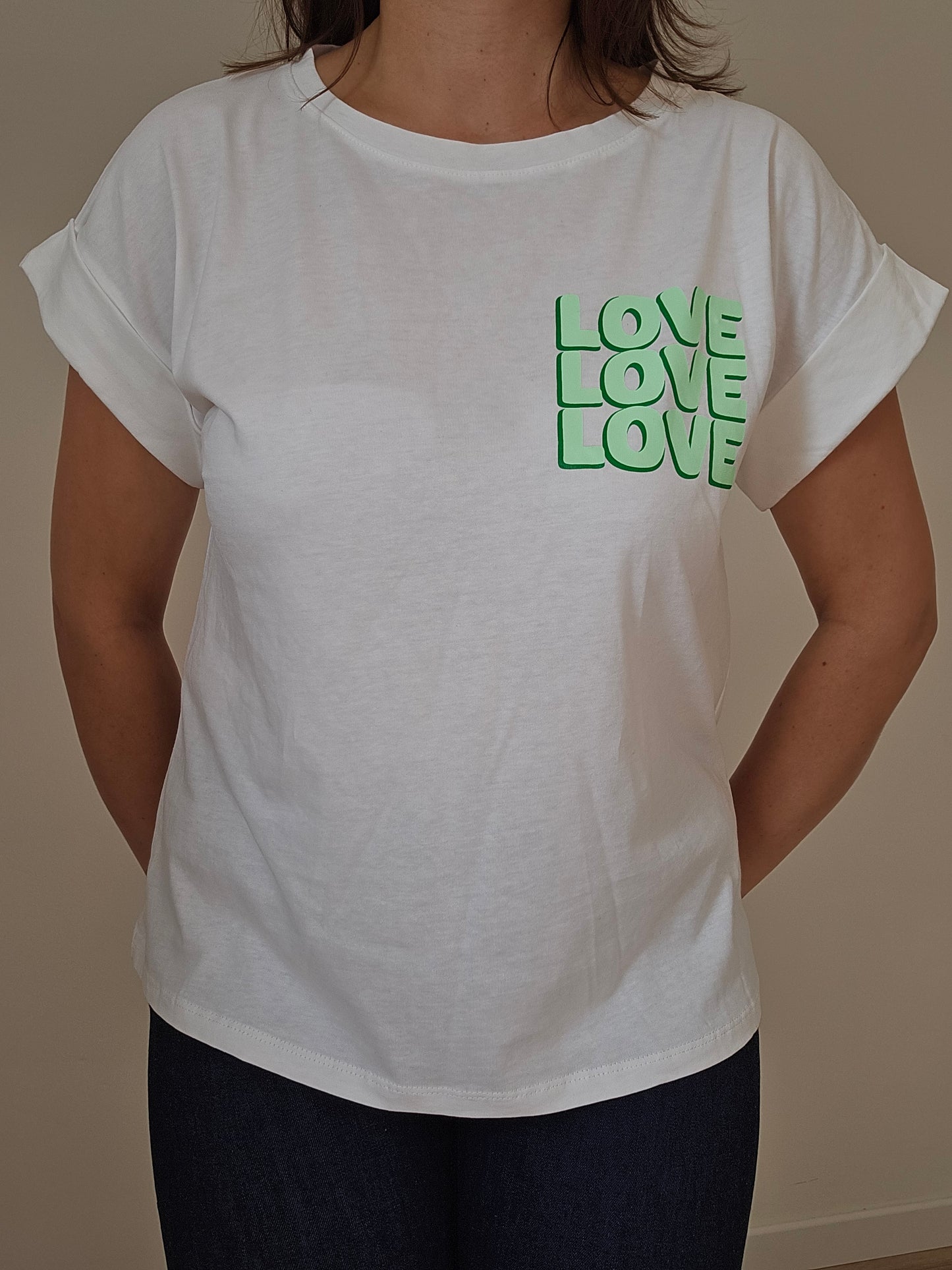 T shirt imprimé love
