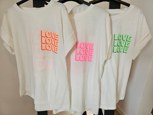 T shirt imprimé love