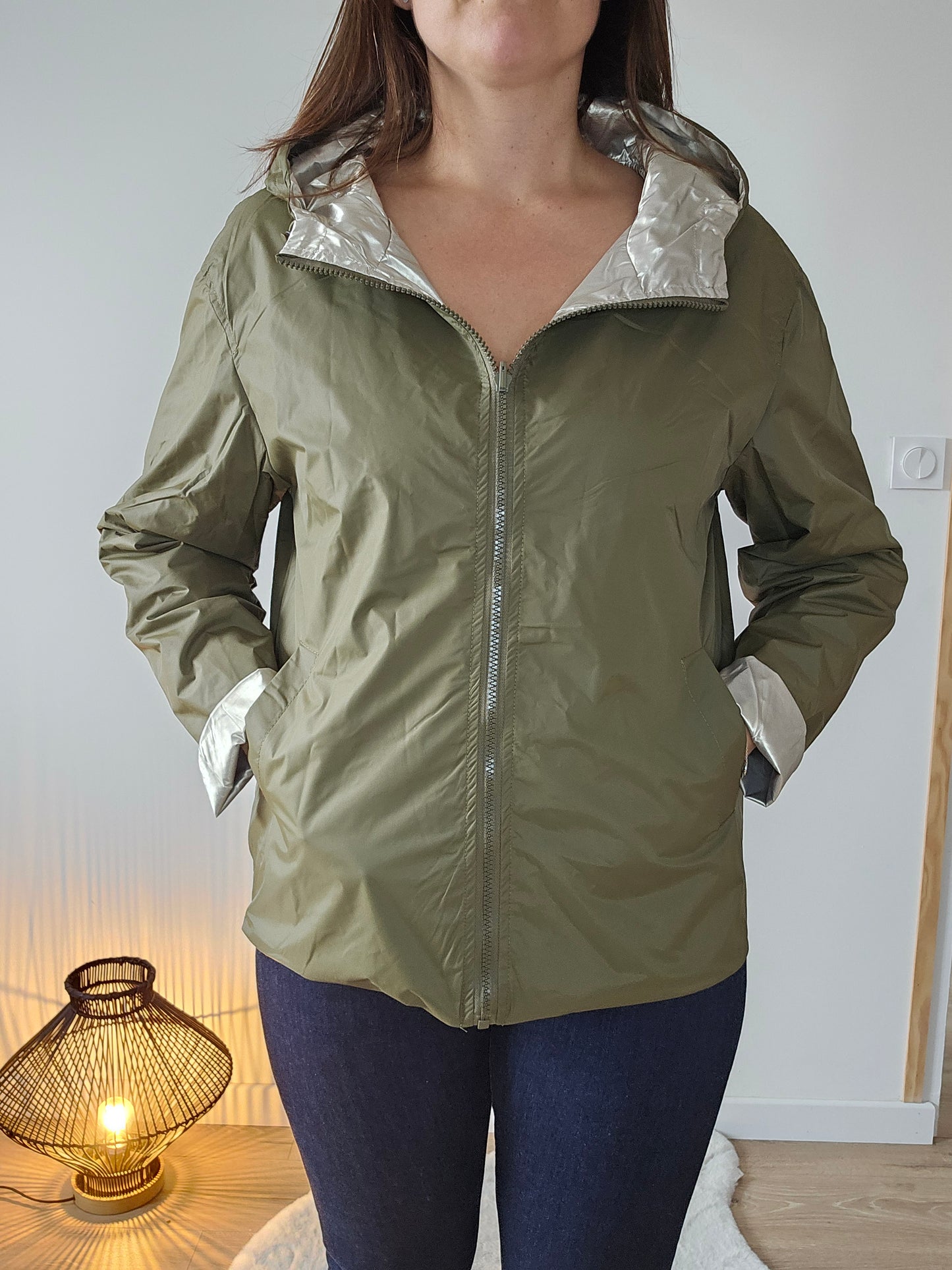 Coupe vent réversible et imperméable