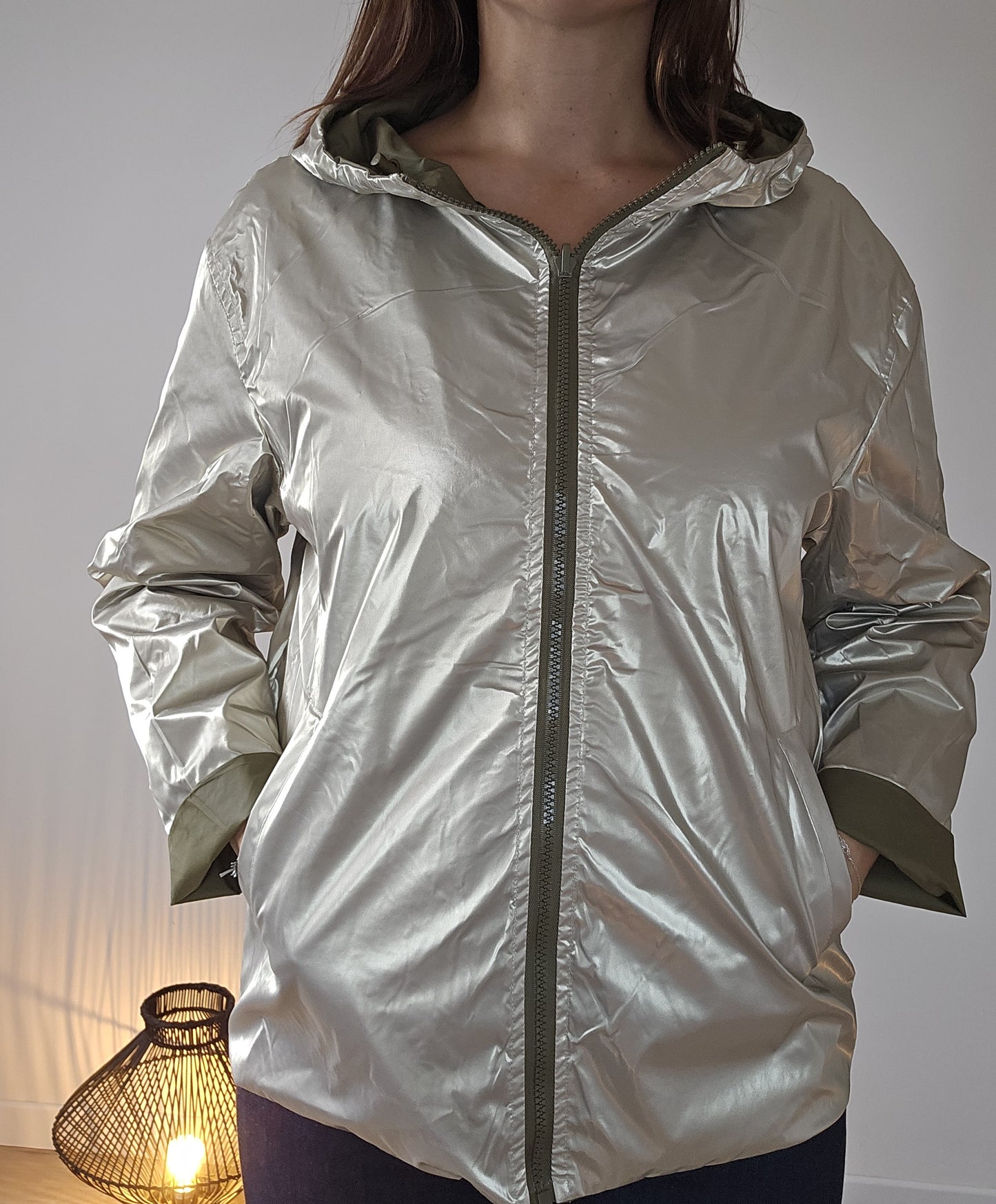 Coupe vent réversible et imperméable