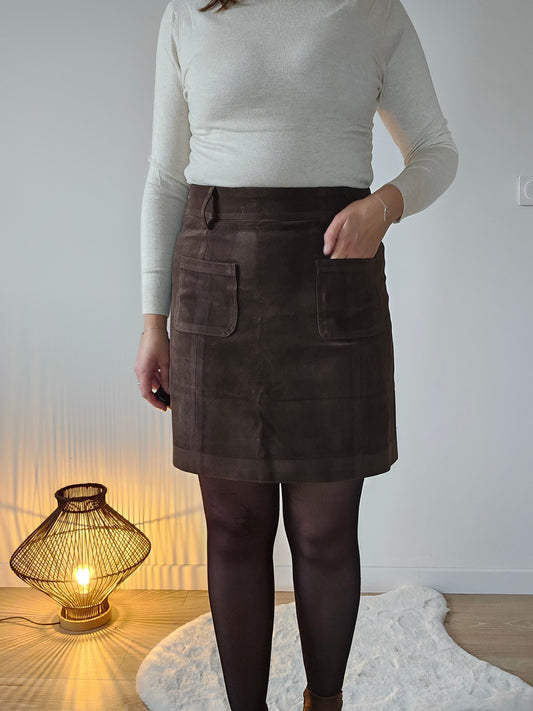 Jupe en suèdine