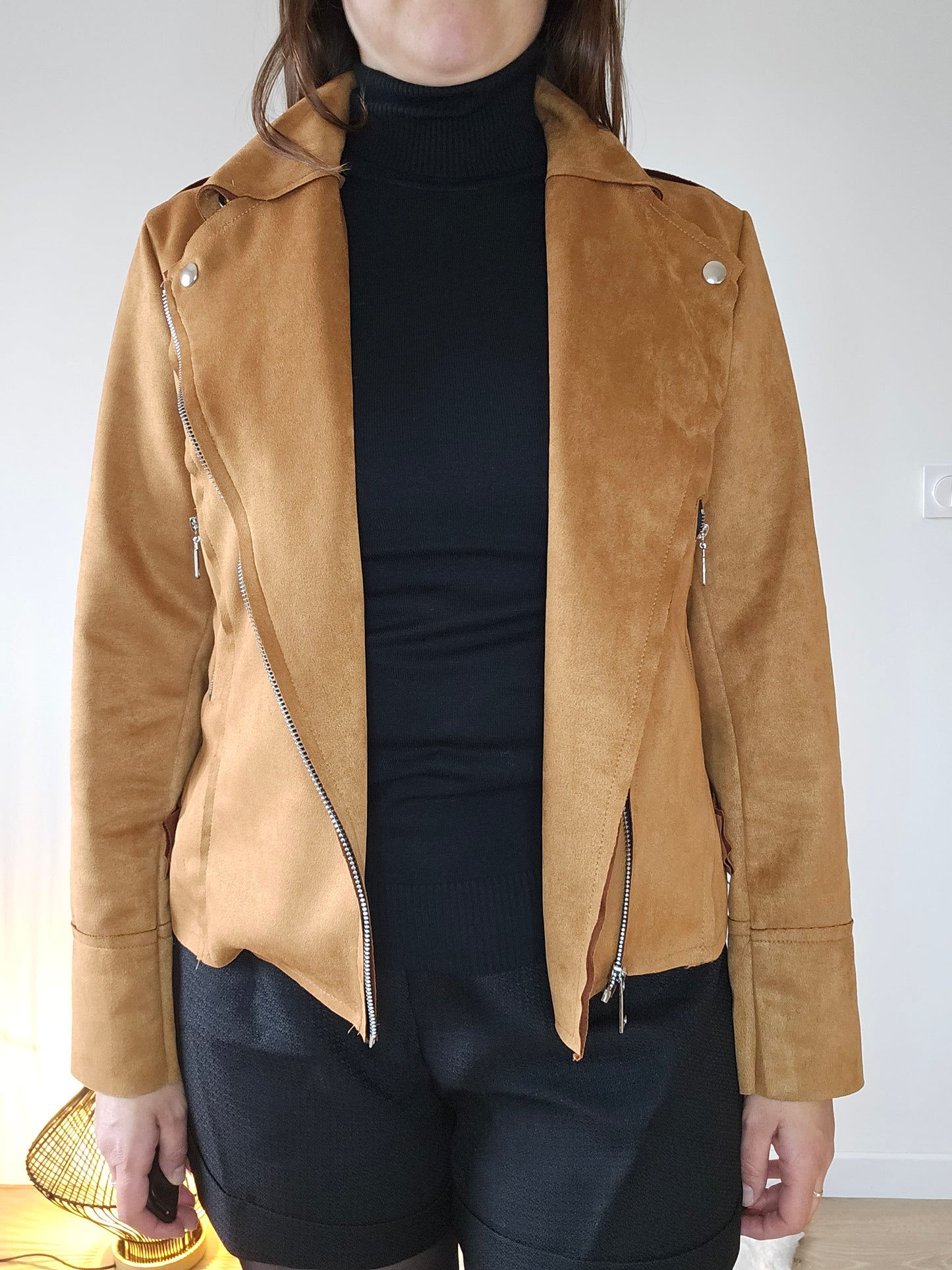 Veste perfecto Camel