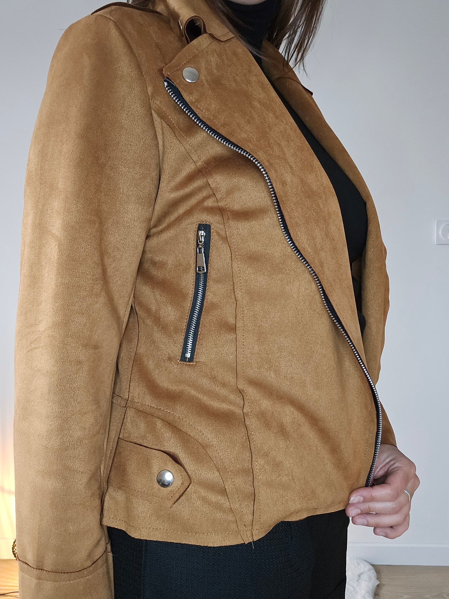 Veste perfecto Camel