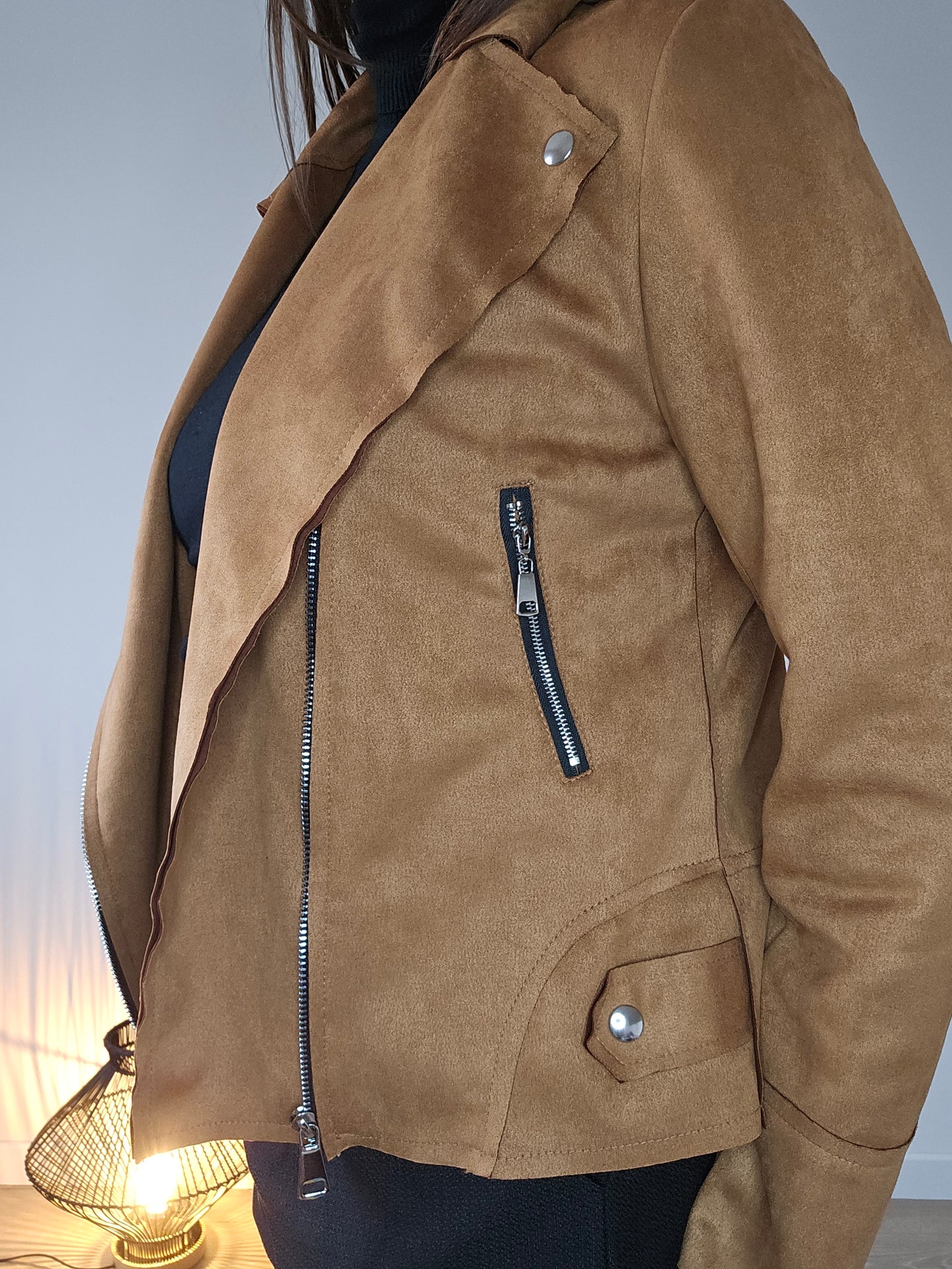 Veste perfecto Camel