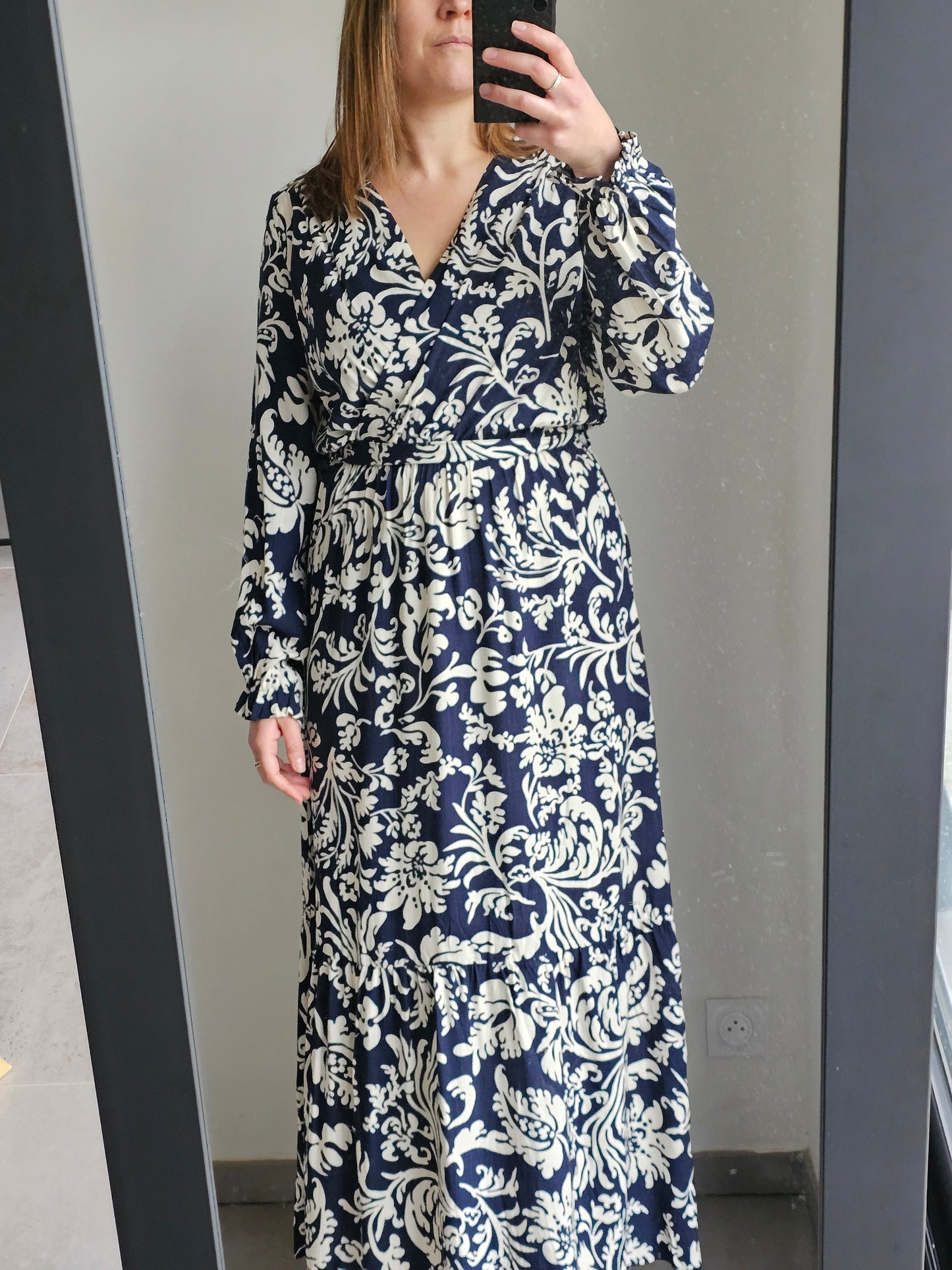 Robe longue cache coeur