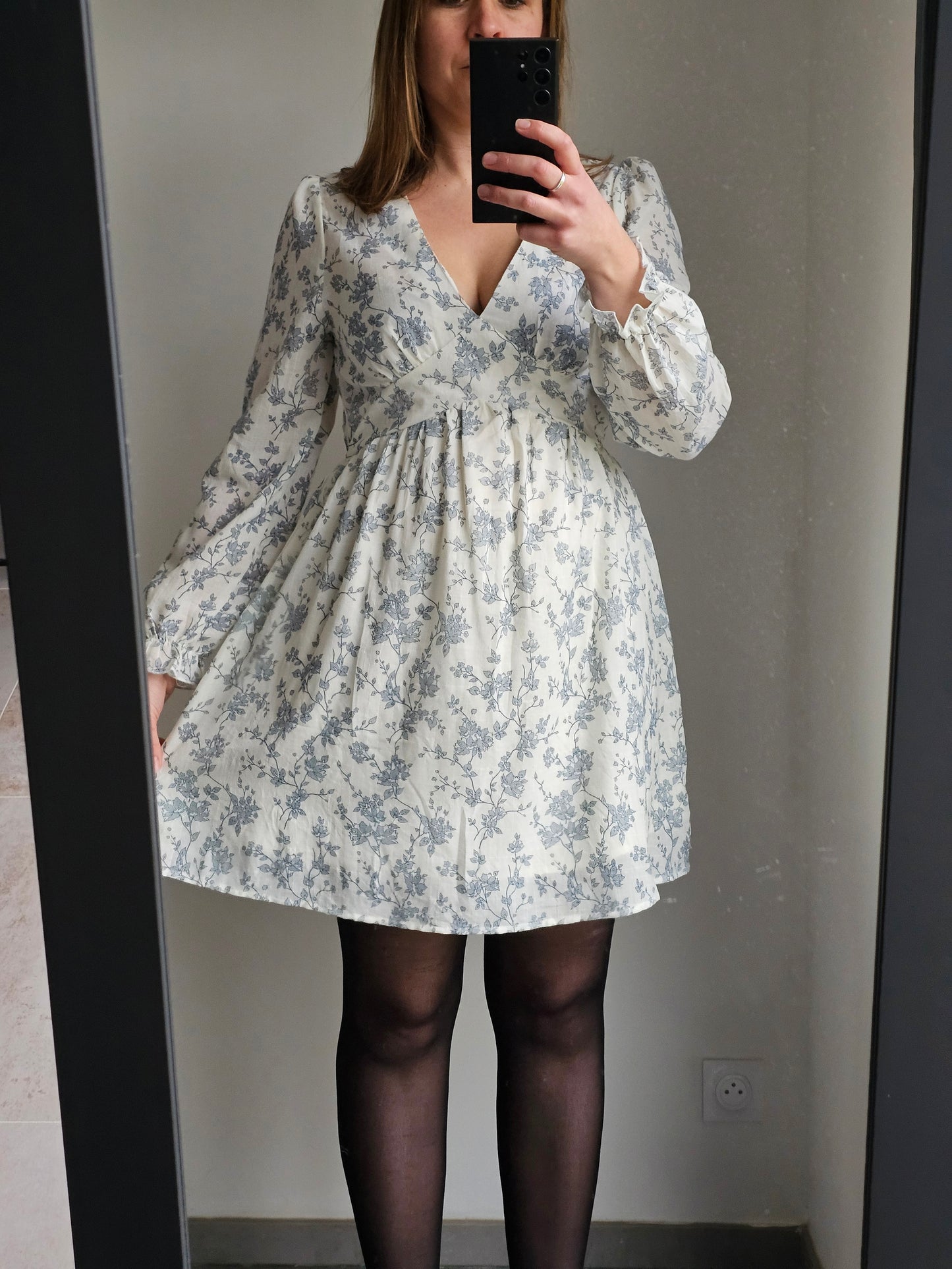 Robe courte imprimé floral