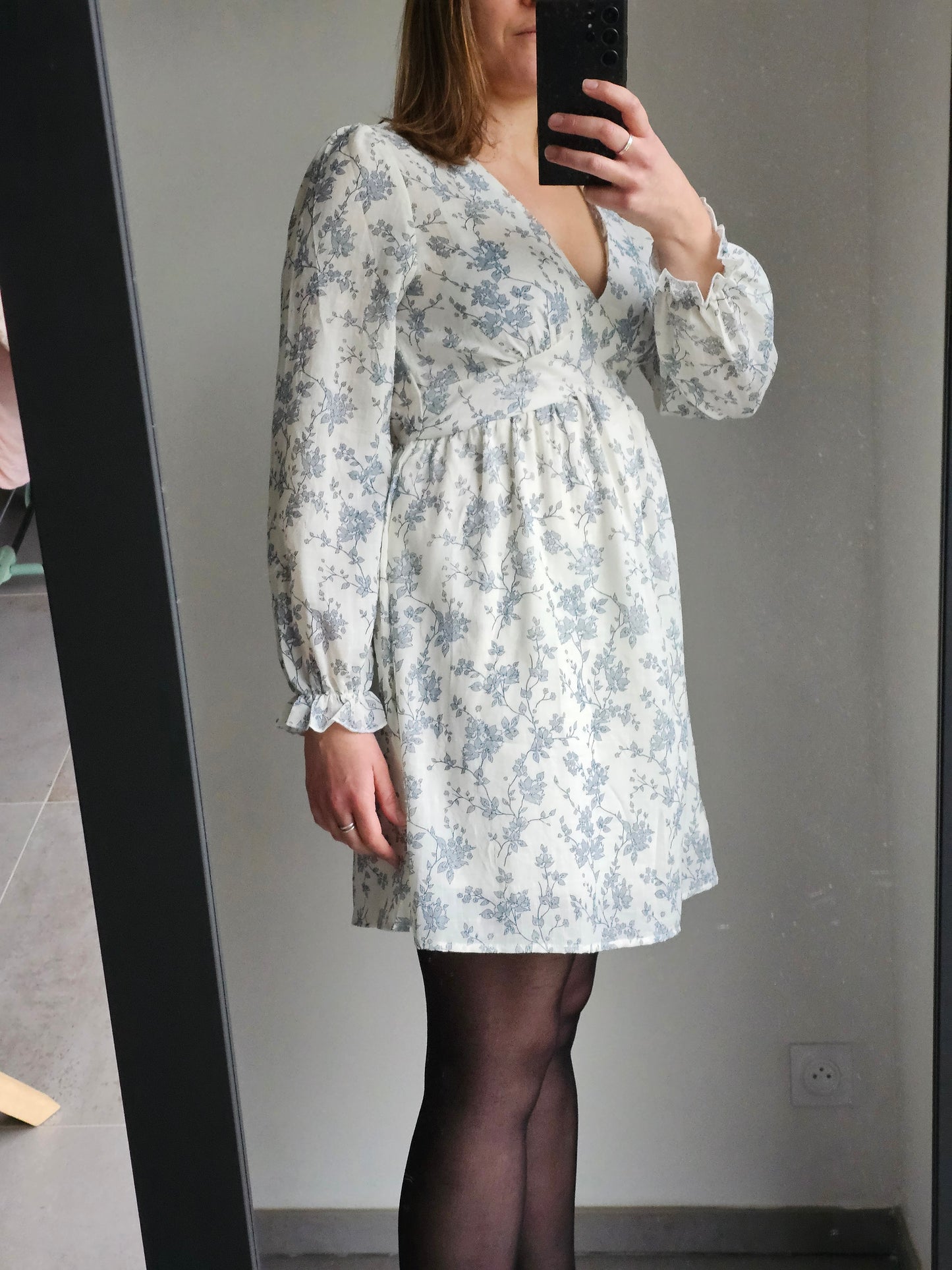 Robe courte imprimé floral