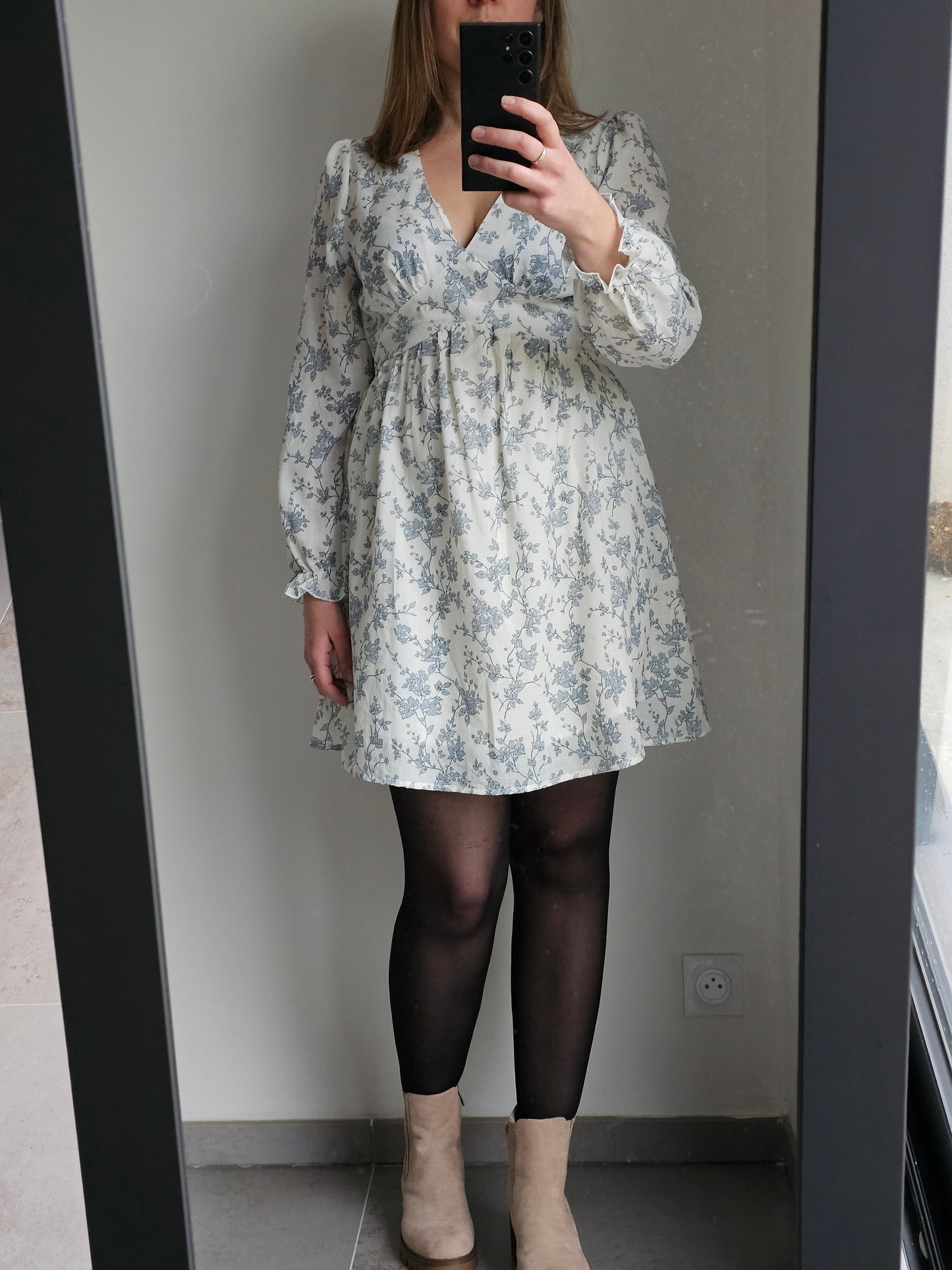 Robe courte imprimé floral