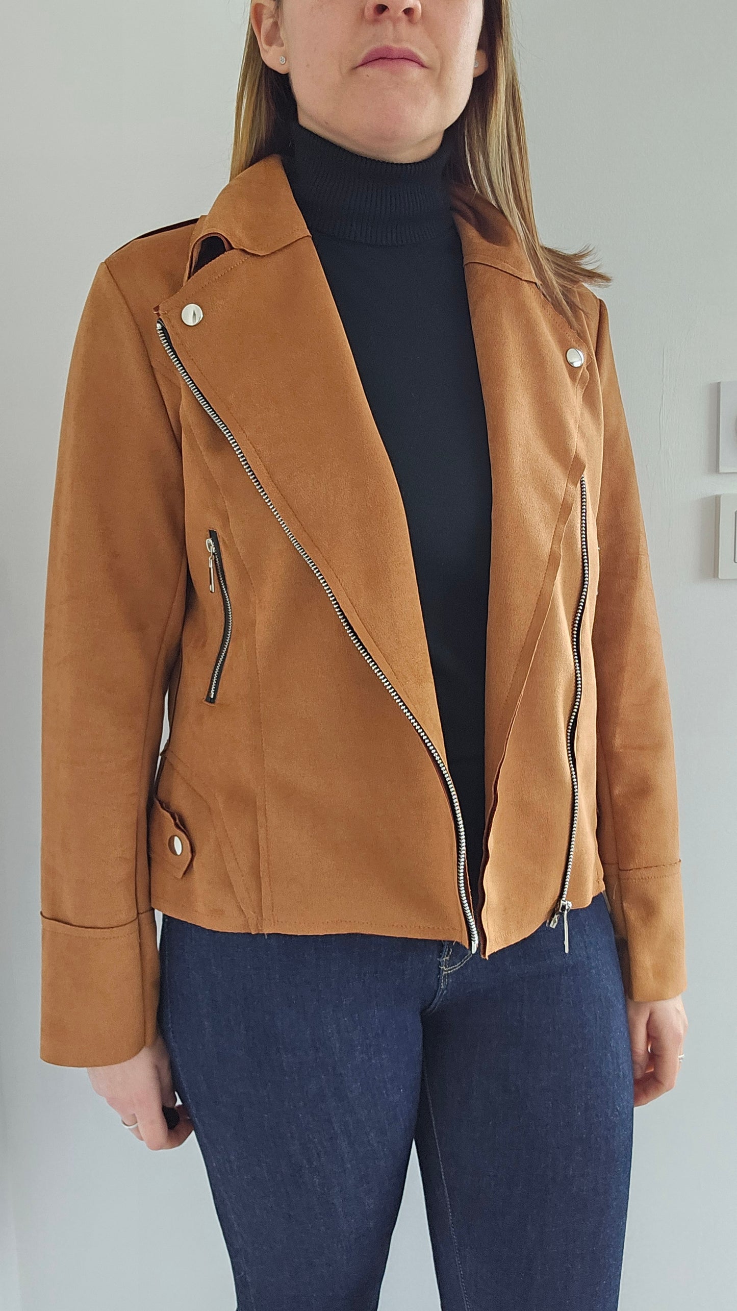 Veste perfecto Camel