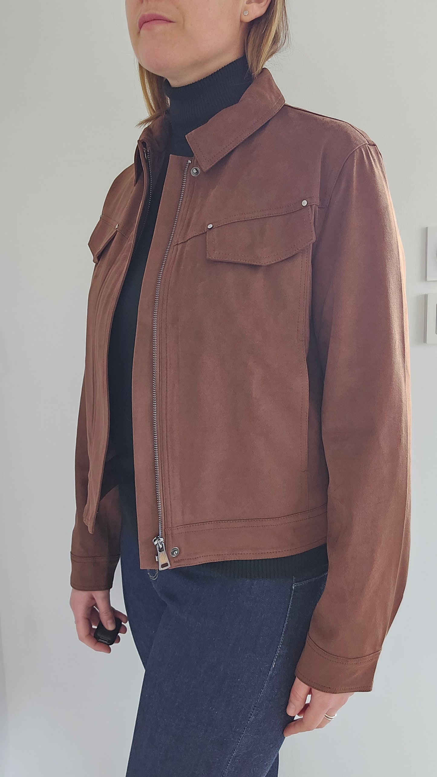 Veste suédine