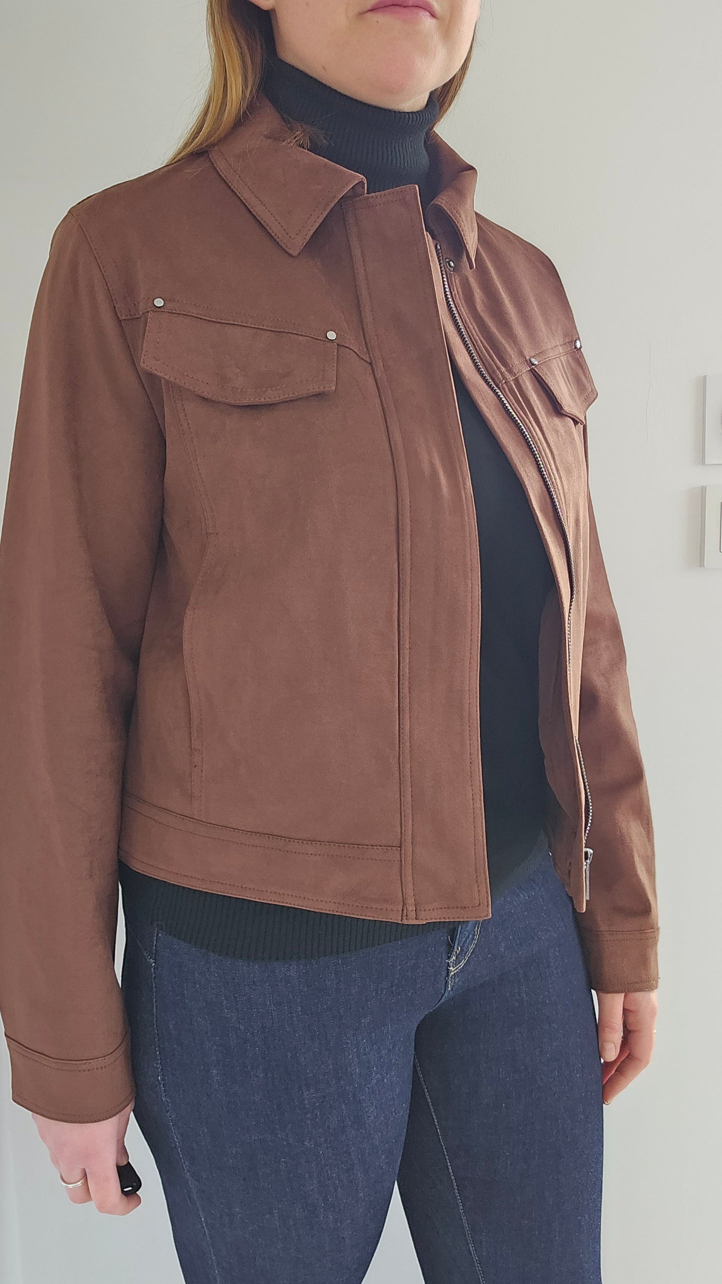 Veste suédine