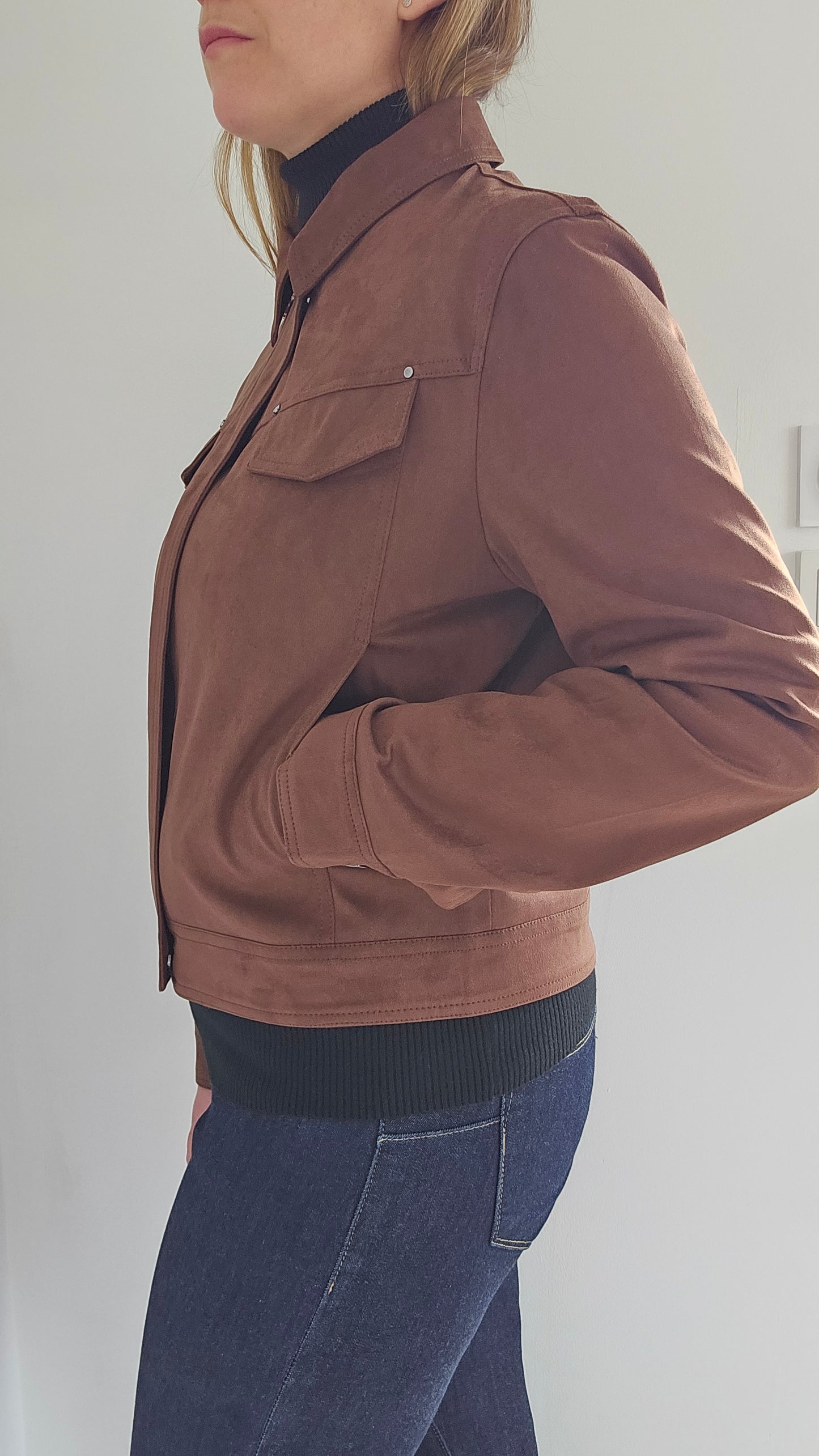 Veste suédine