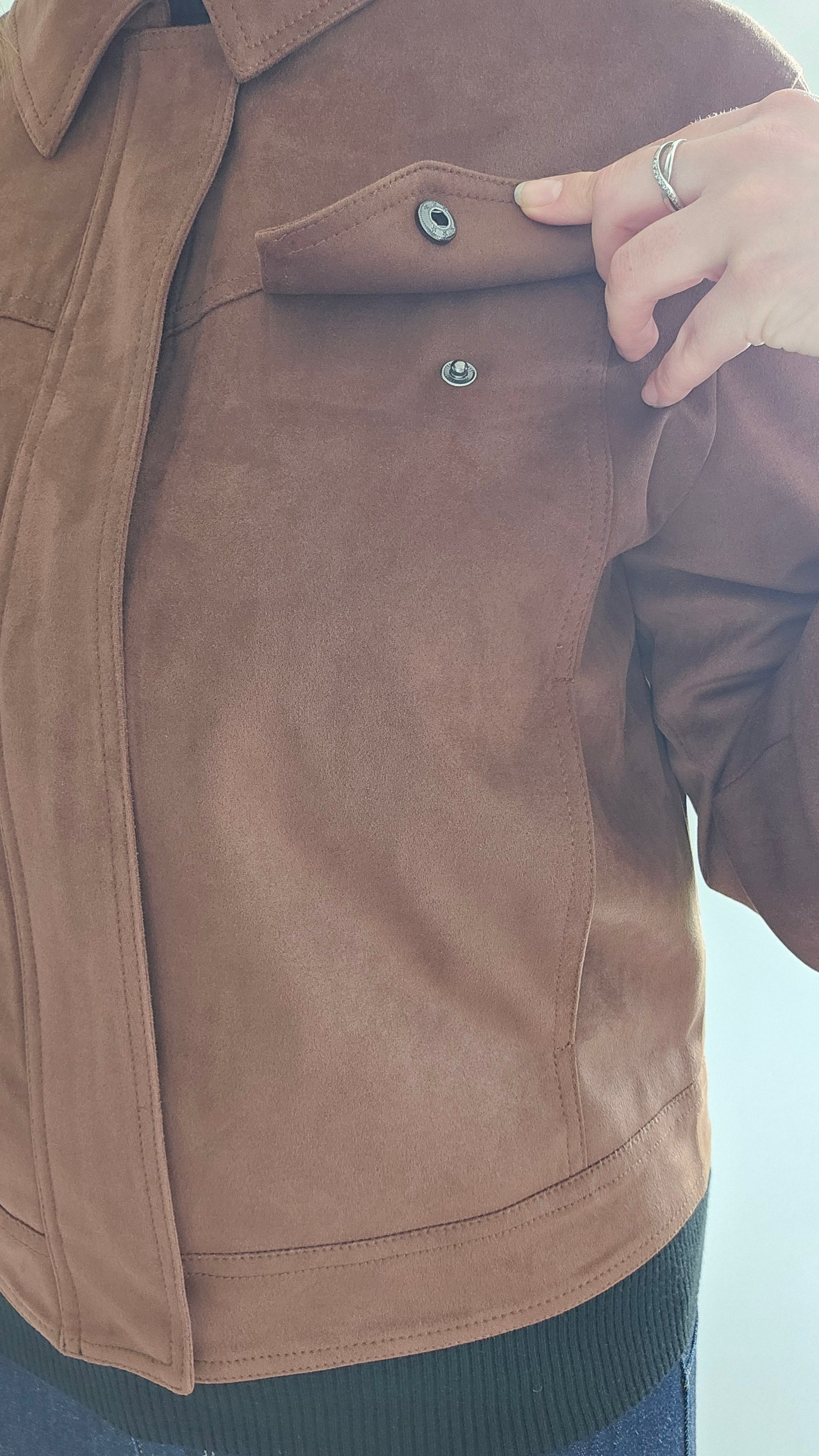 Veste suédine