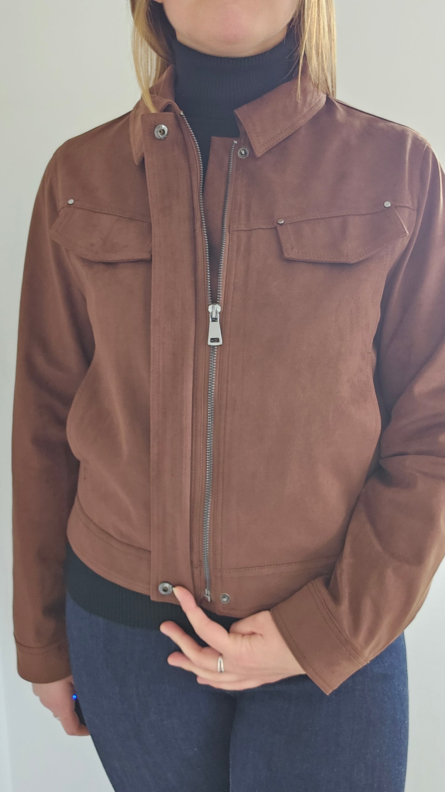 Veste suédine