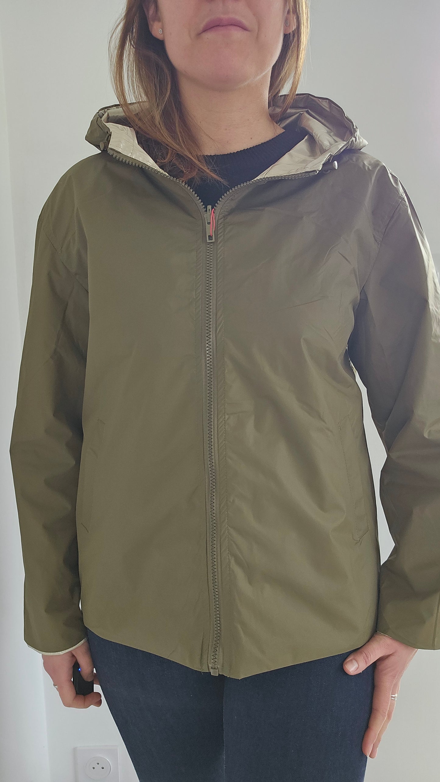Coupe vent réversible et imperméable