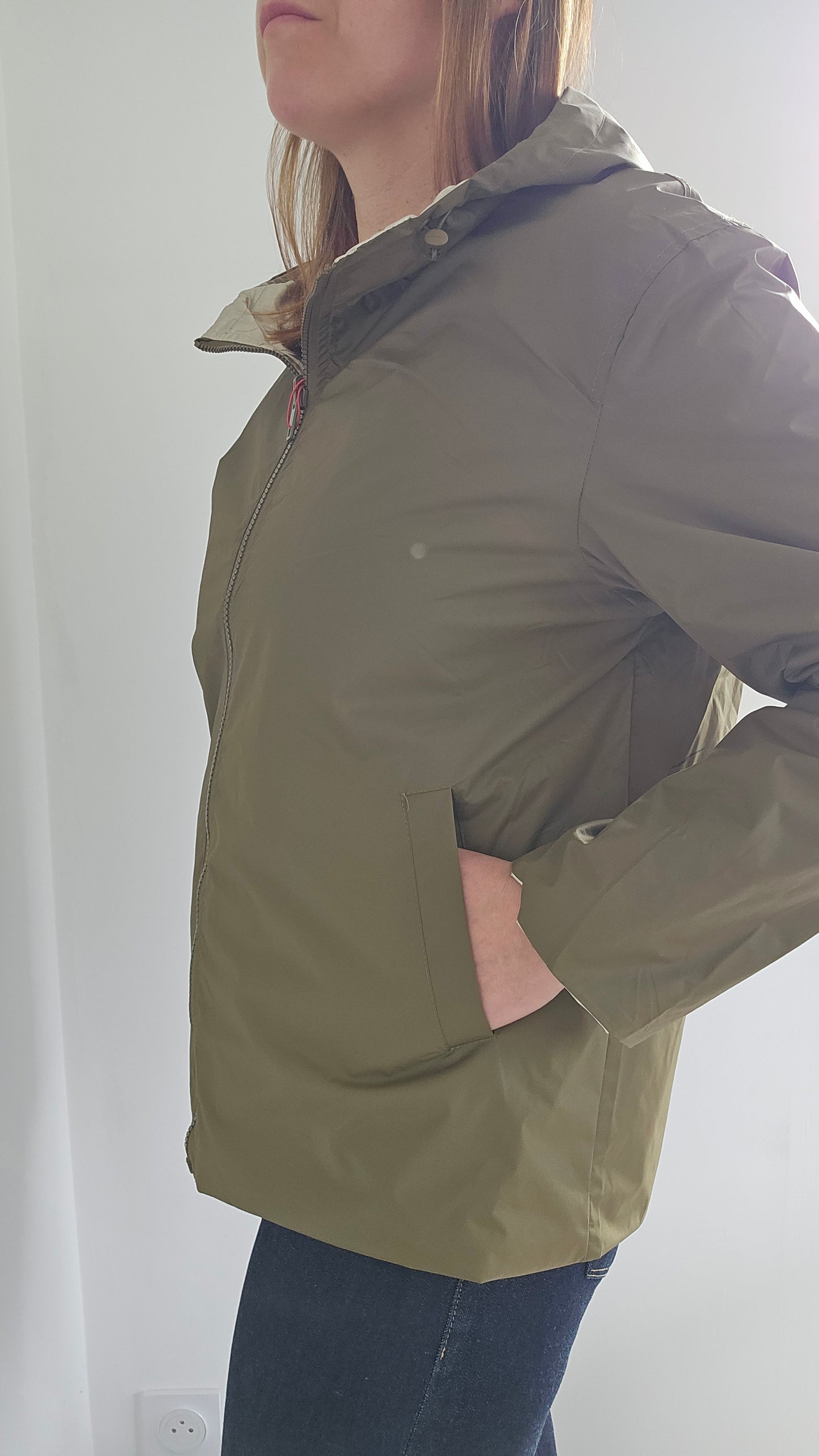 Coupe vent réversible et imperméable